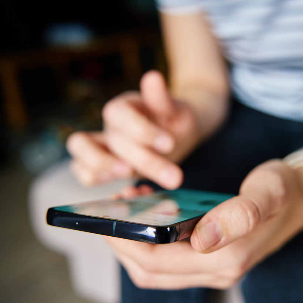 social media gebruik op telefoon